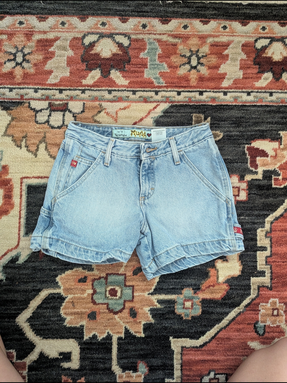 Vintage Y2K Mudd Light Wash Denim Shorts